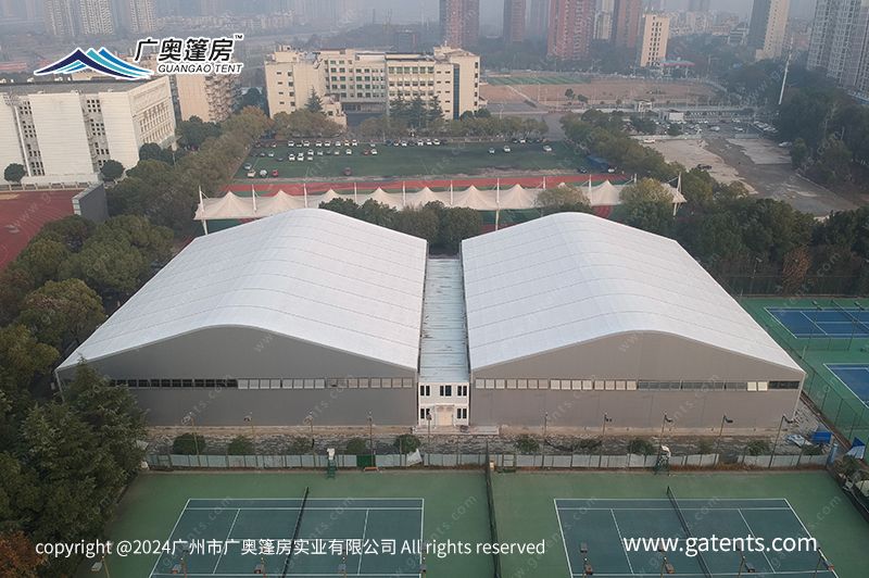 武汉市体育运动学校网球场篷房案例