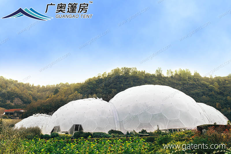 白色全封球形篷房01