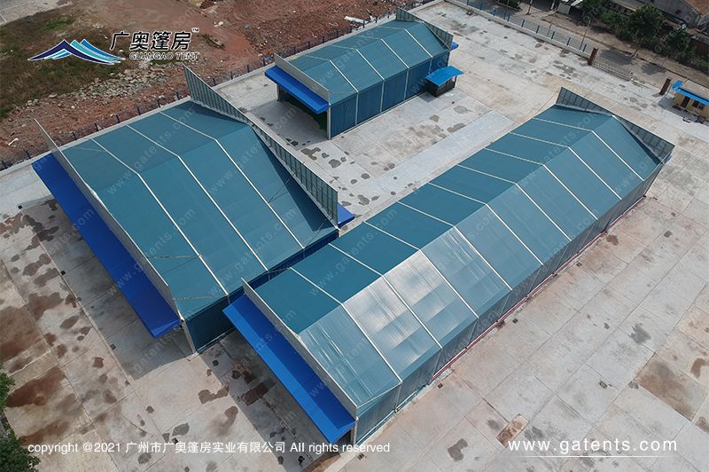 番禺监测站篷房搭建案例
