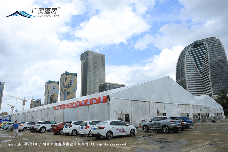 海南海口车展篷房案例