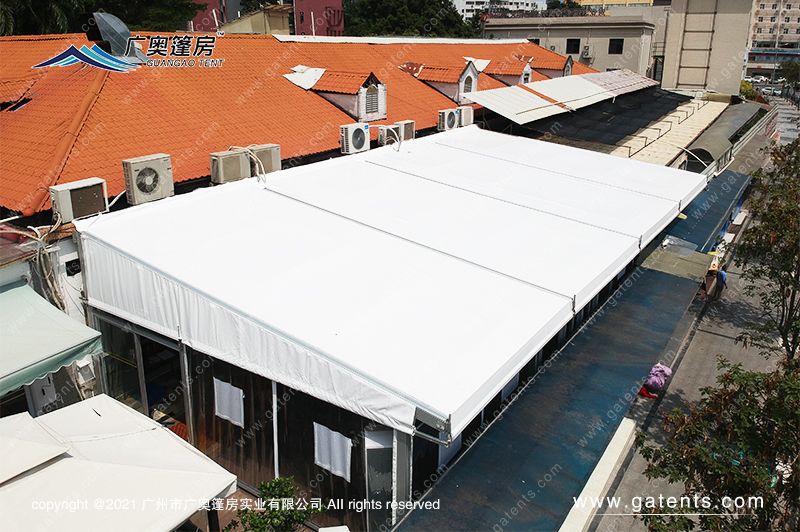 广州市海珠区磨碟沙大街餐厅篷房案例